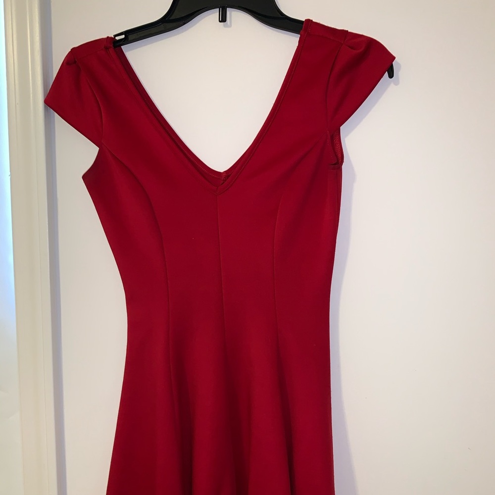 Red Fit and Flare Dress